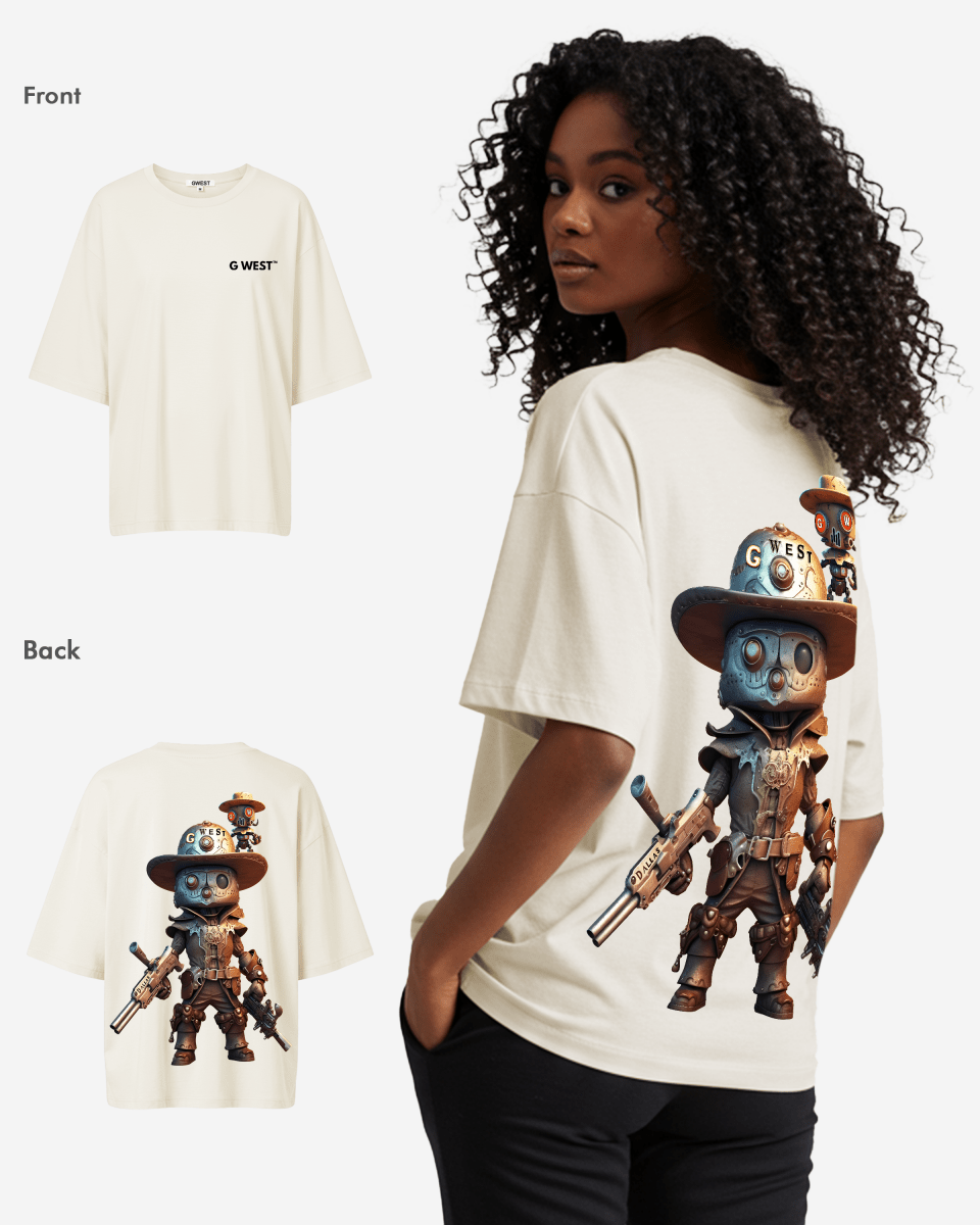 G WEST OVERSIZED DALLAS COWBOY T-SHIRT  - WOMEN