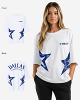 G West Womens Oversized Dallas Logo Tee