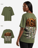 G WEST OVERSIZED DETROIT MOTORCITY T-SHIRT - WOMEN