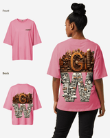 G WEST OVERSIZED DETROIT MOTORCITY T-SHIRT - WOMEN