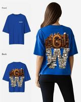 G WEST OVERSIZED DETROIT MOTORCITY T-SHIRT - WOMEN