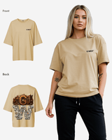 G WEST OVERSIZED DETROIT MOTORCITY T-SHIRT - WOMEN