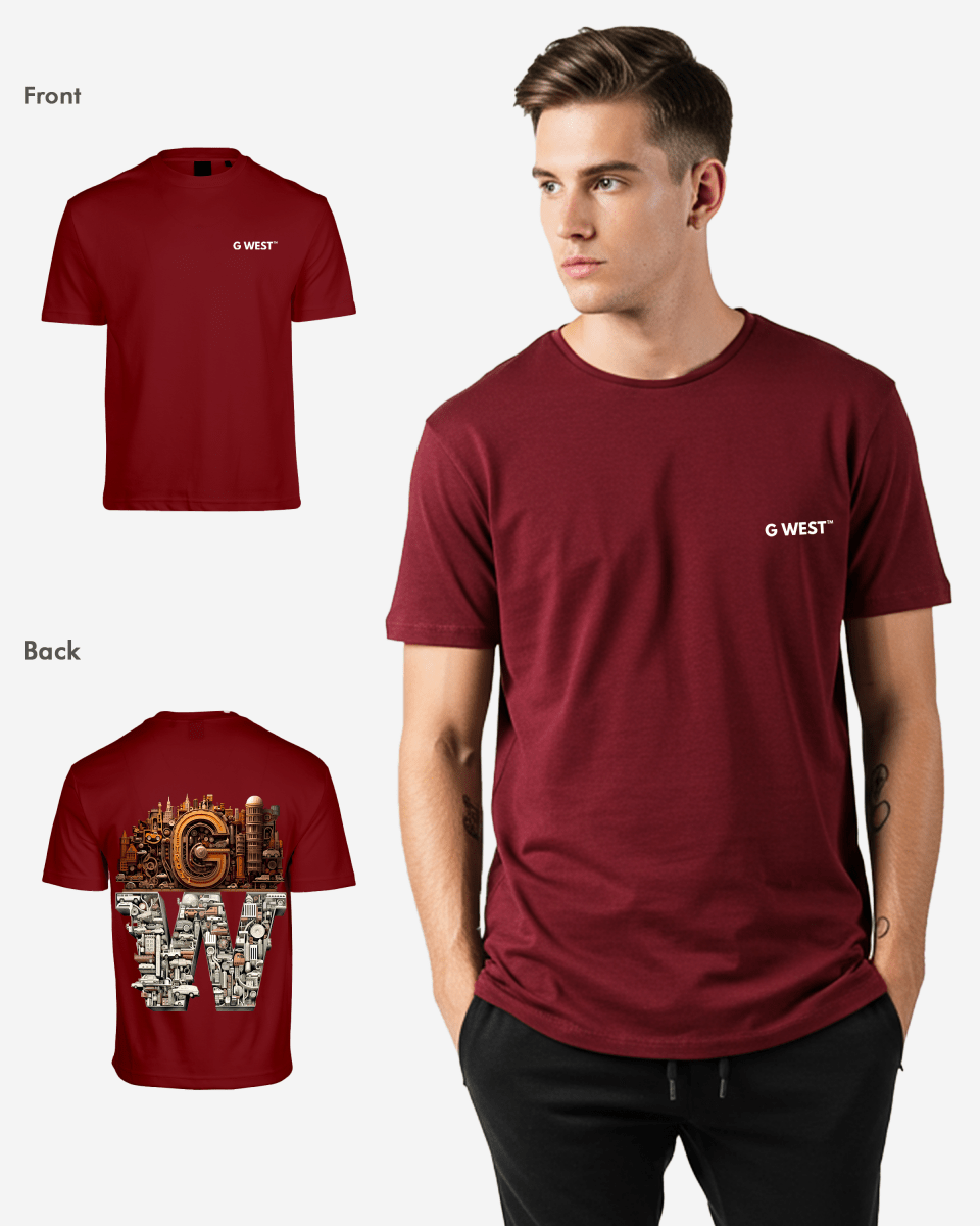 G WEST OVERSIZED DETROIT MOTORCITY T-SHIRT