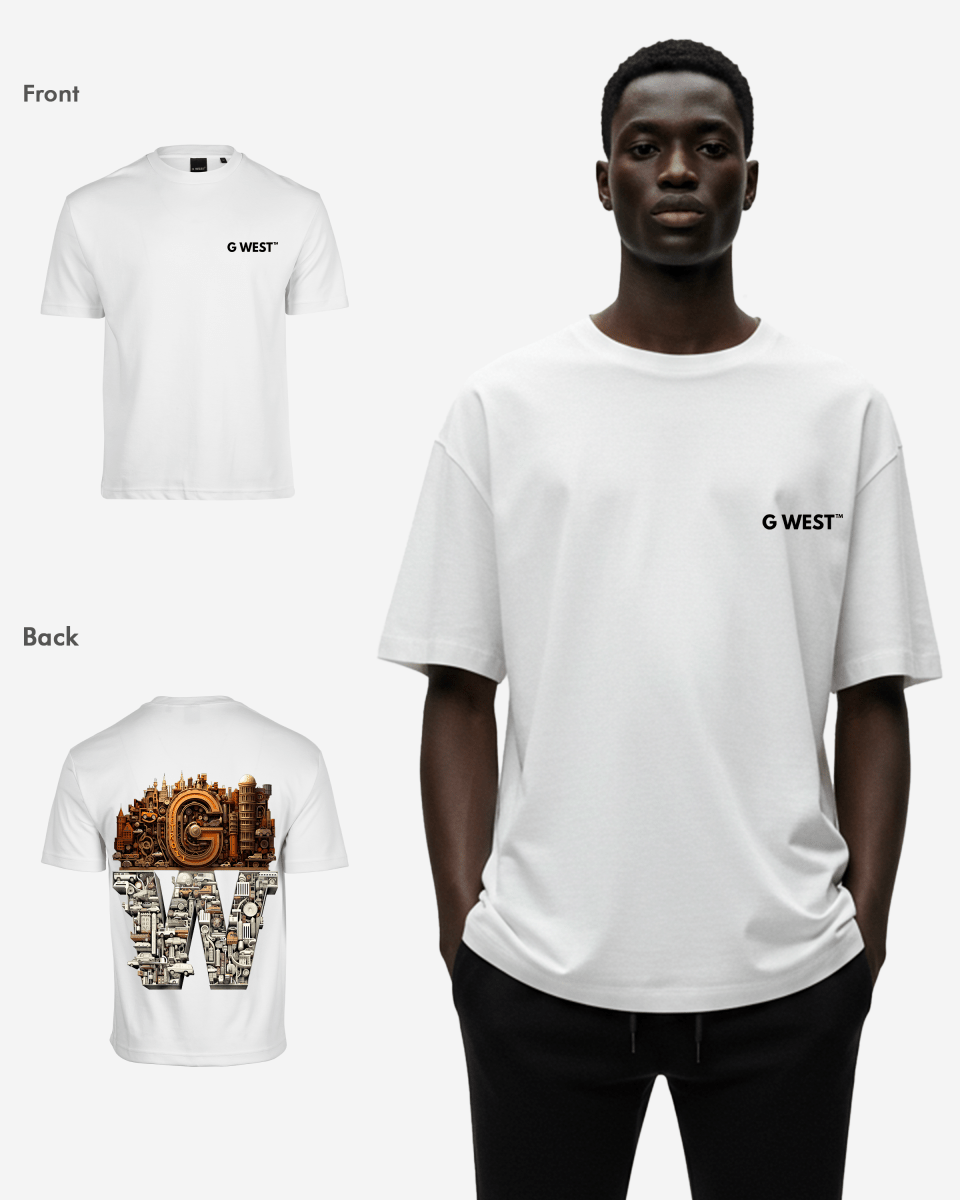 G WEST OVERSIZED DETROIT MOTORCITY T-SHIRT