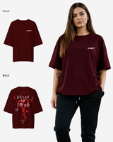 G West Womens Oversized Drunk In Love Tee