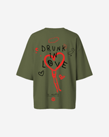 G West Womens Oversized Drunk In Love Tee