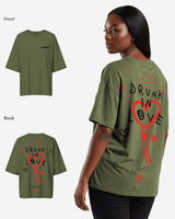 G West Womens Oversized Drunk In Love Tee