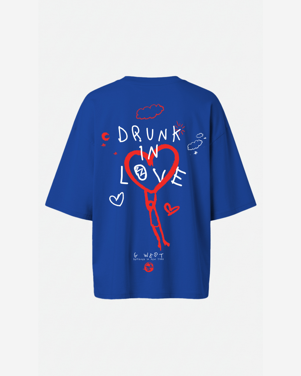 G West Womens Oversized Drunk In Love Tee