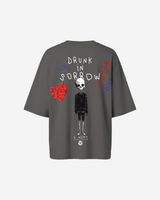 G West Oversized Drunk In Sorrow Tee - WOMEN