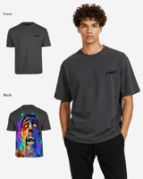 G West Oversized Flaming Zombie Tee