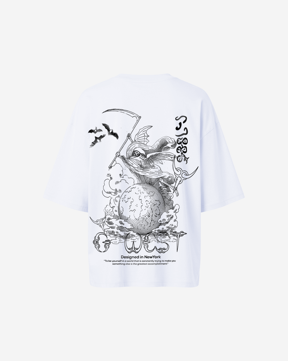 G West Oversized Gratitude Reaper Tee - WOMEN