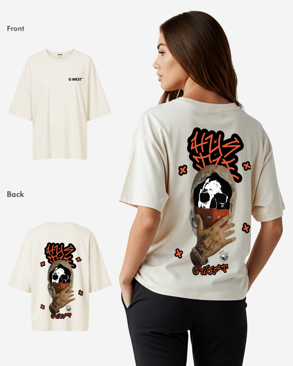 G West Womens Oversized Hustle T-Shirt