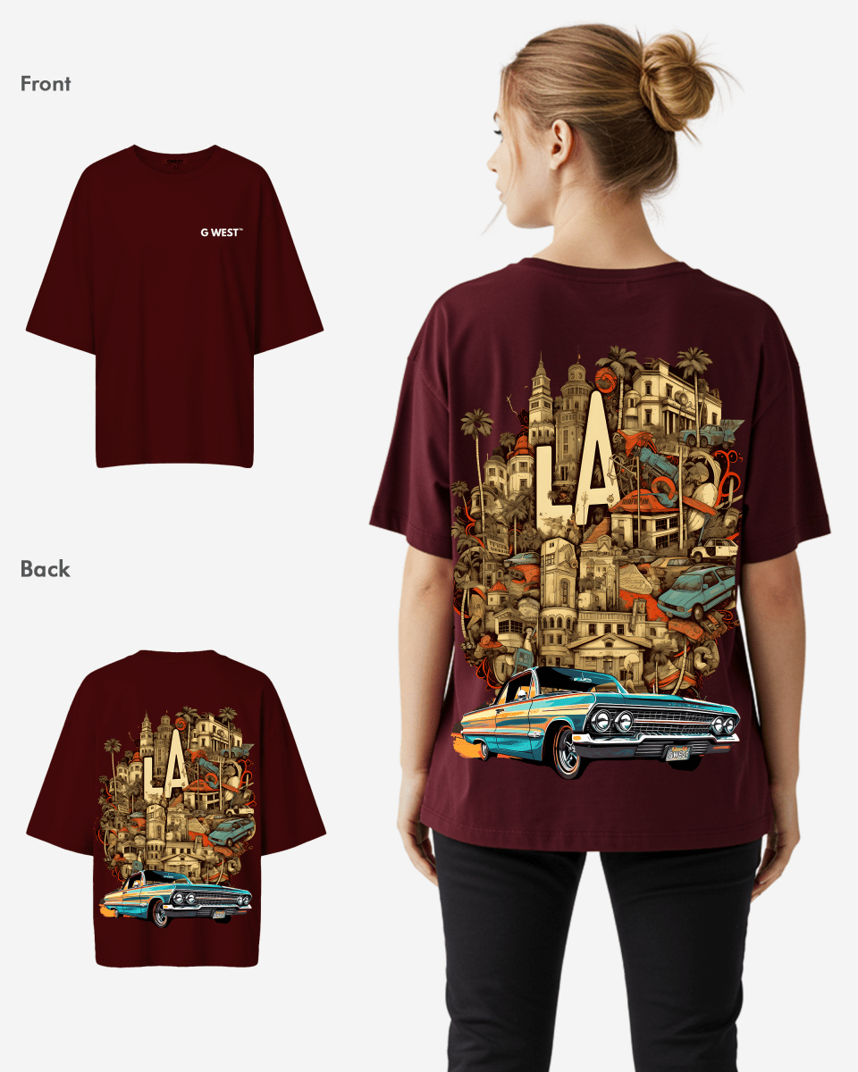 G West Oversized La Culture Tee -WOMEN