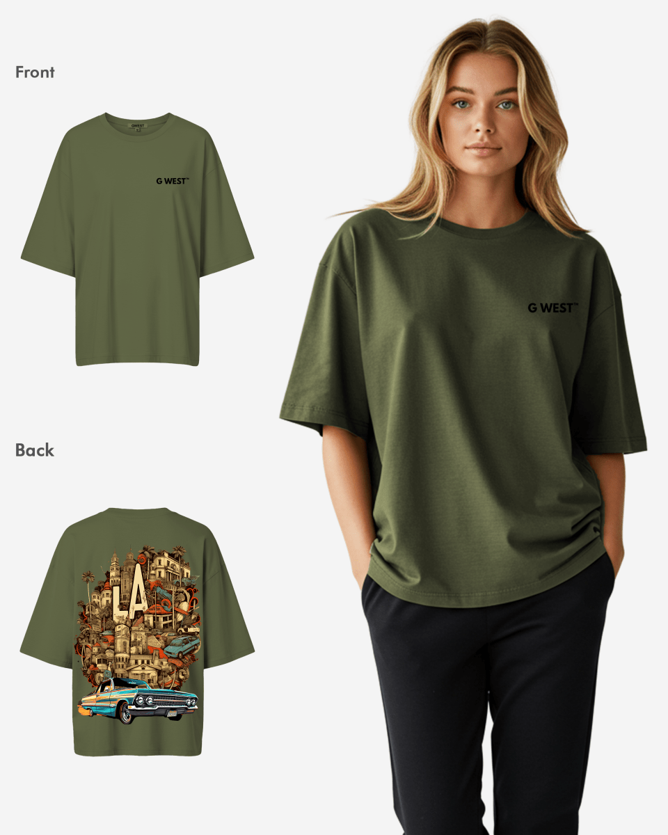 G West Oversized La Culture Tee -WOMEN