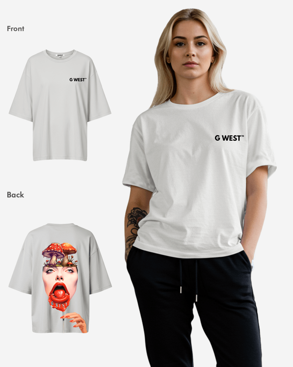G West Oversized Lollipop Mushroom Oversized Tee - WOMEN