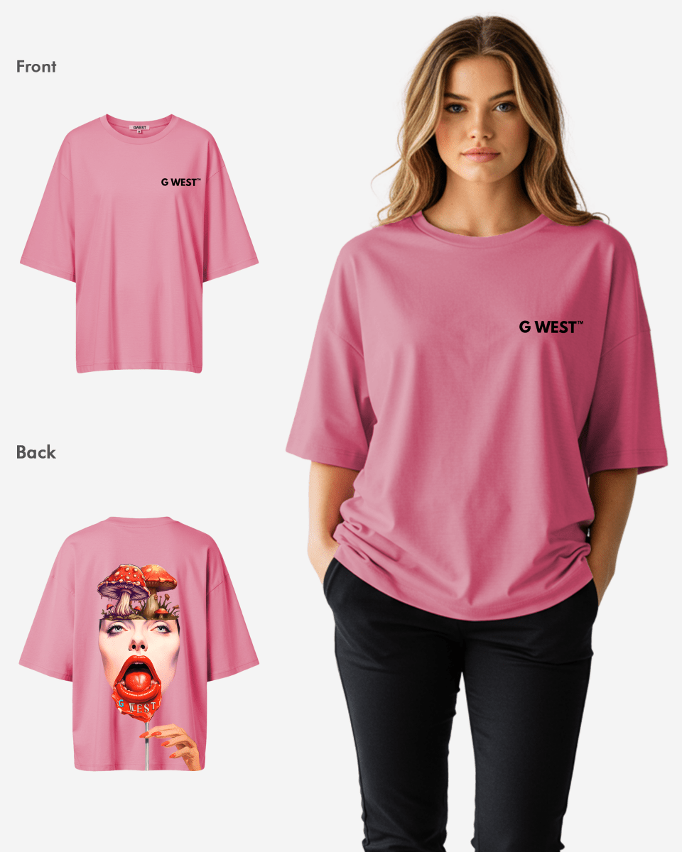 G West Oversized Lollipop Mushroom Oversized Tee - WOMEN