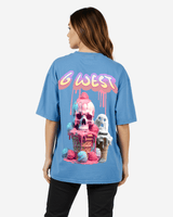 G West Womens Oversized Melting Ice Cream Tee
