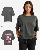 G West Womens Oversized Melting Ice Cream Tee