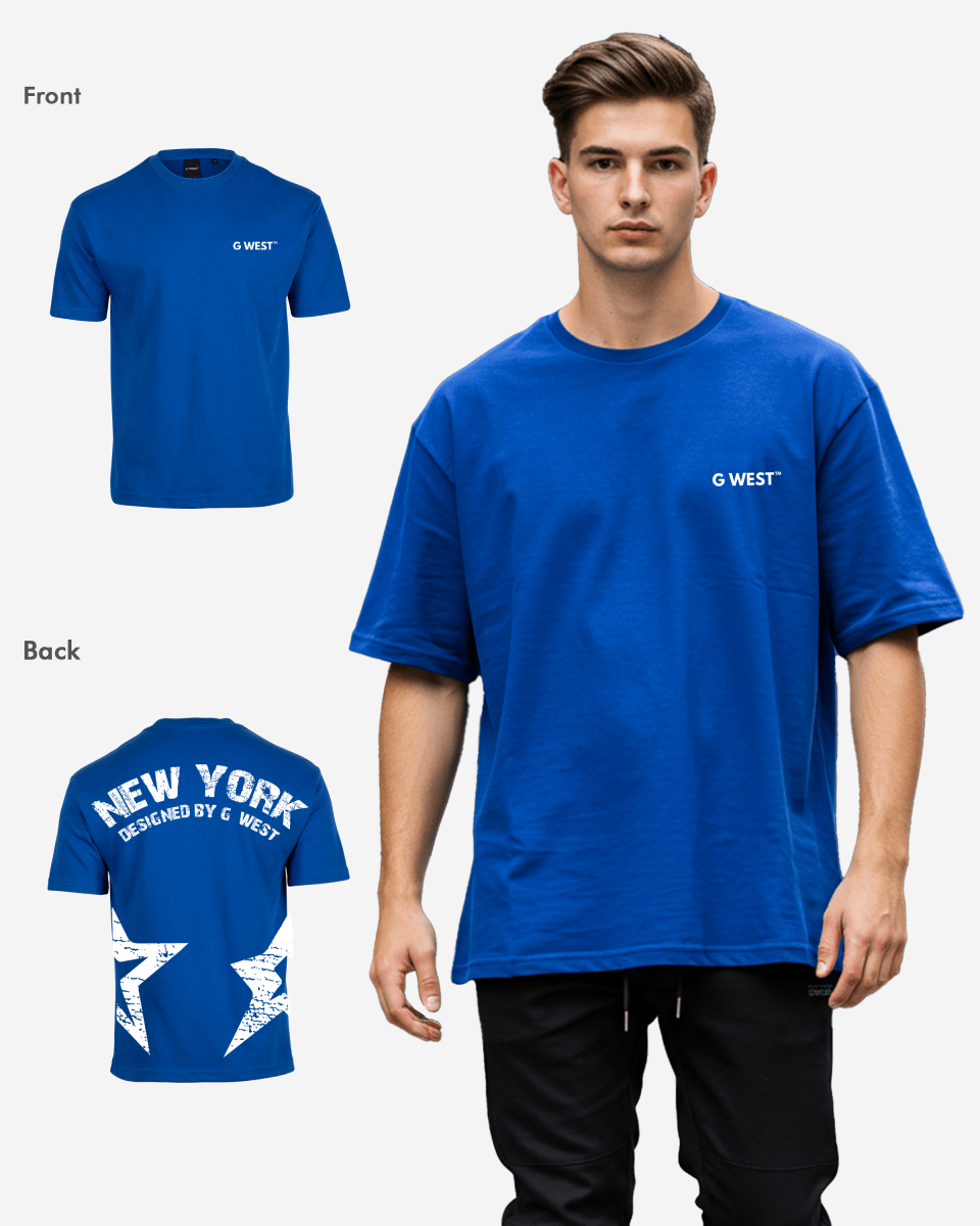G West Oversized New York Arch Logo Tee Gwdtfl9053 - 2 Colors