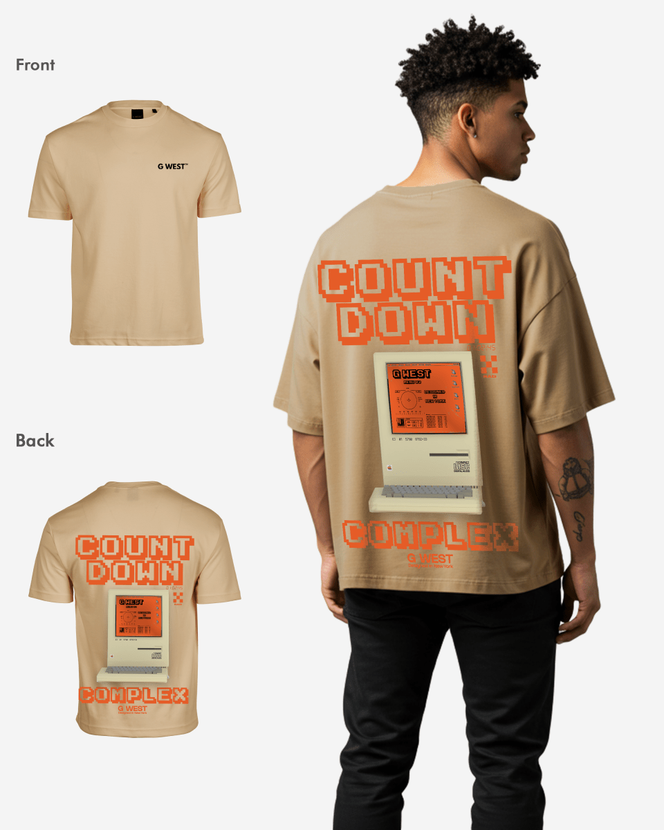 G West Oversized Retro Pc T-Shirt