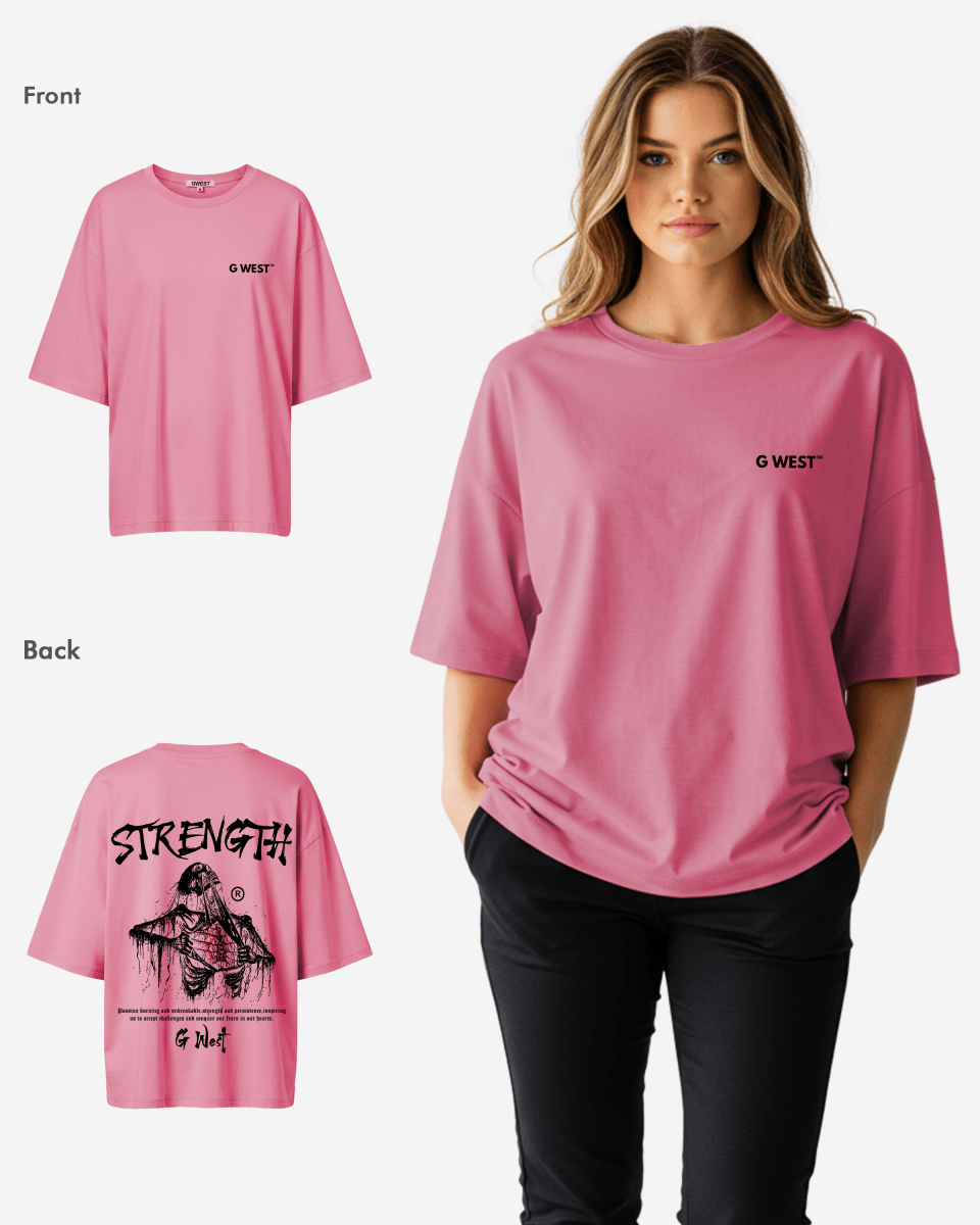G West Oversized Ripping Skeleton Tee - WOMEN