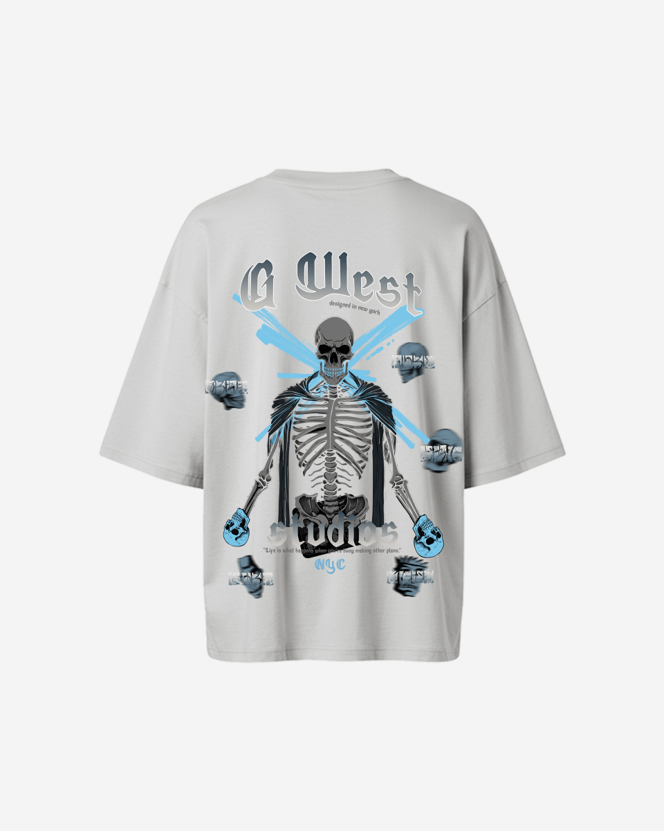 G West Oversized Skull Tee -WOMEN