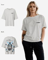 G West Oversized Skull Tee -WOMEN