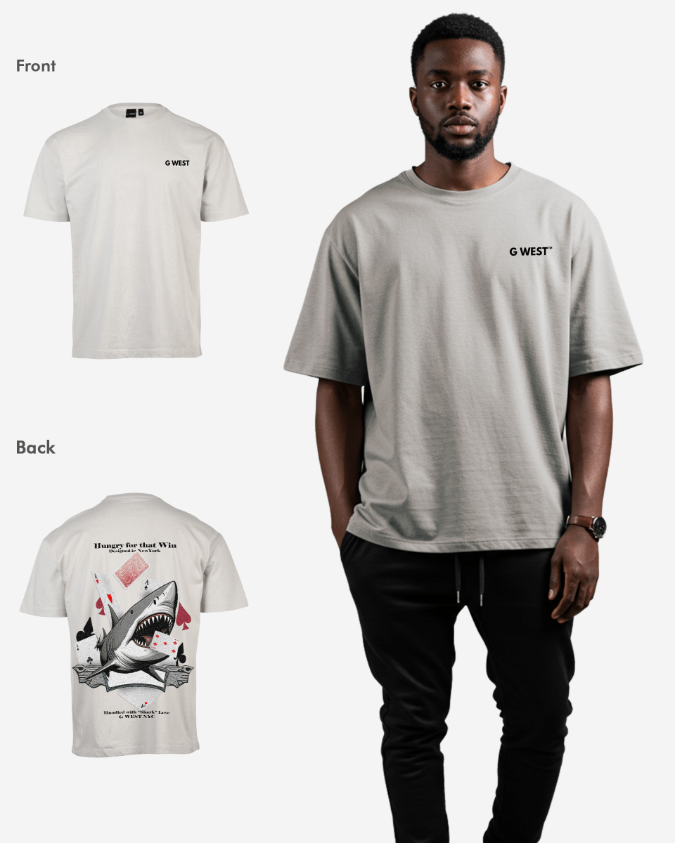 G West Oversized Spade Of Sharks T Shirt