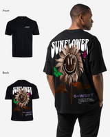 G West Oversized Sunflower Life Style T Shirt