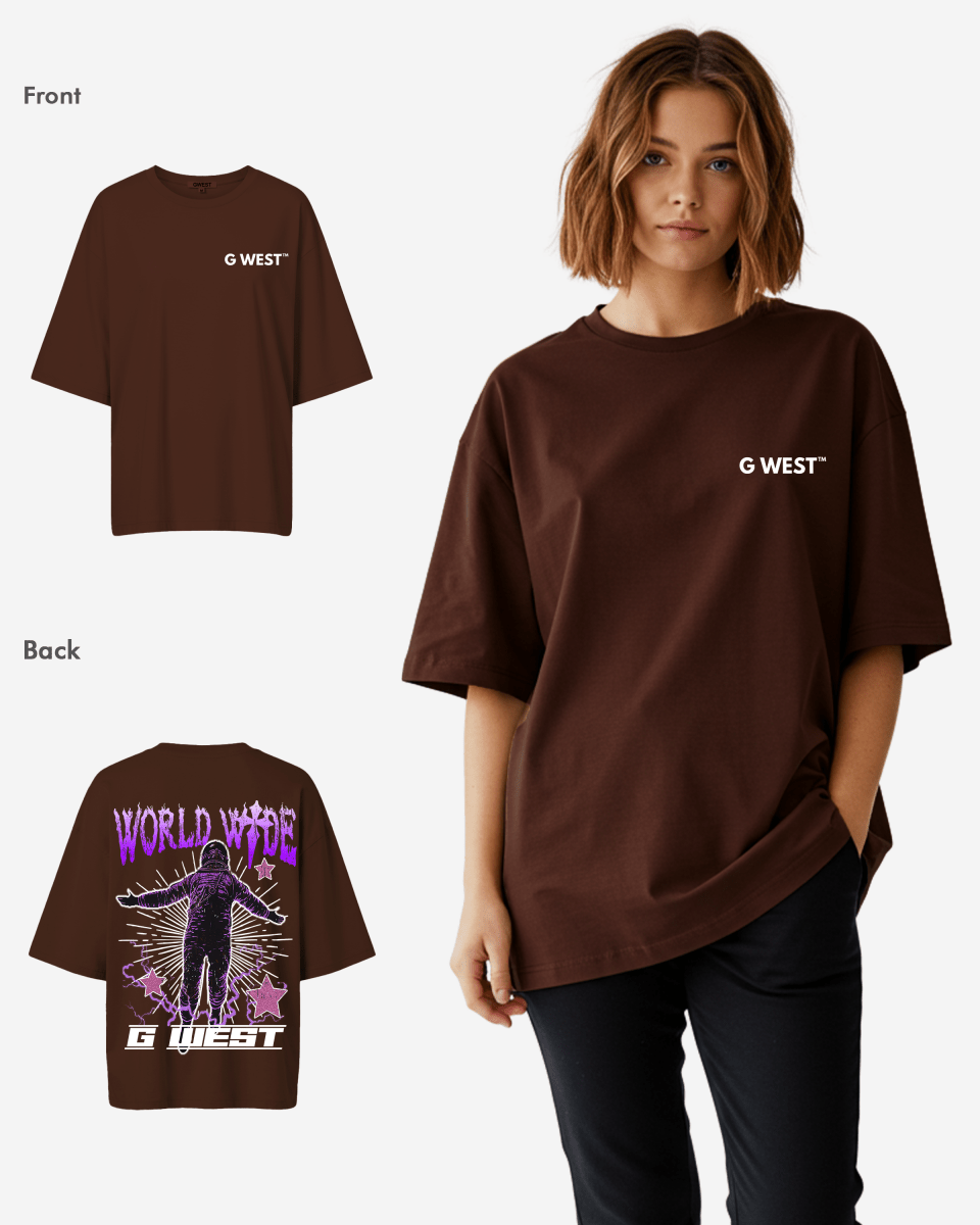 G West Oversized World Wide Star Tee -WOMEN