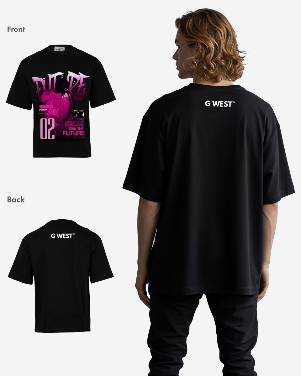 G-WEST OWN THE FUTURE OVERSIZED TEE
