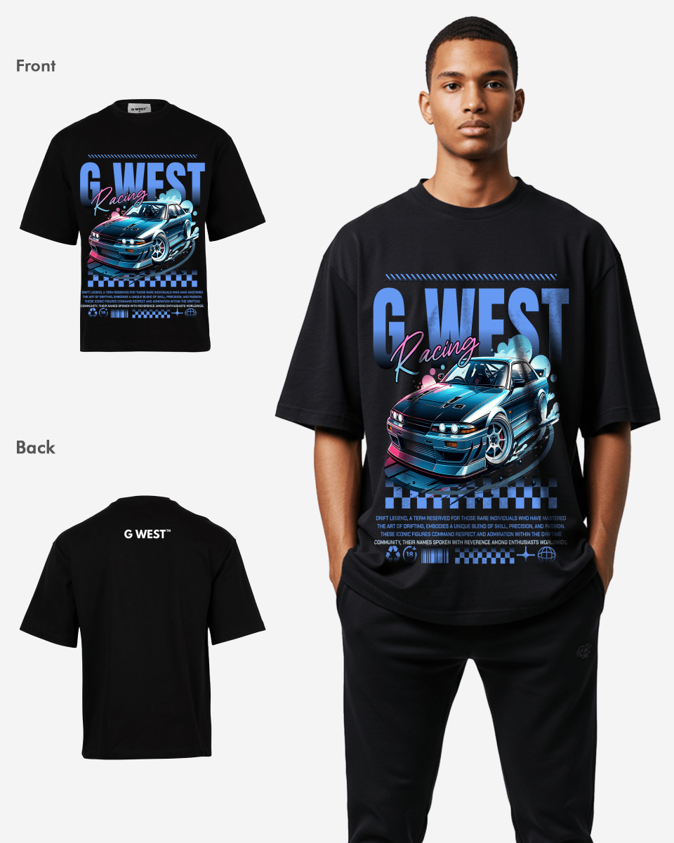 G-WEST RACING OVERSIZED TEE