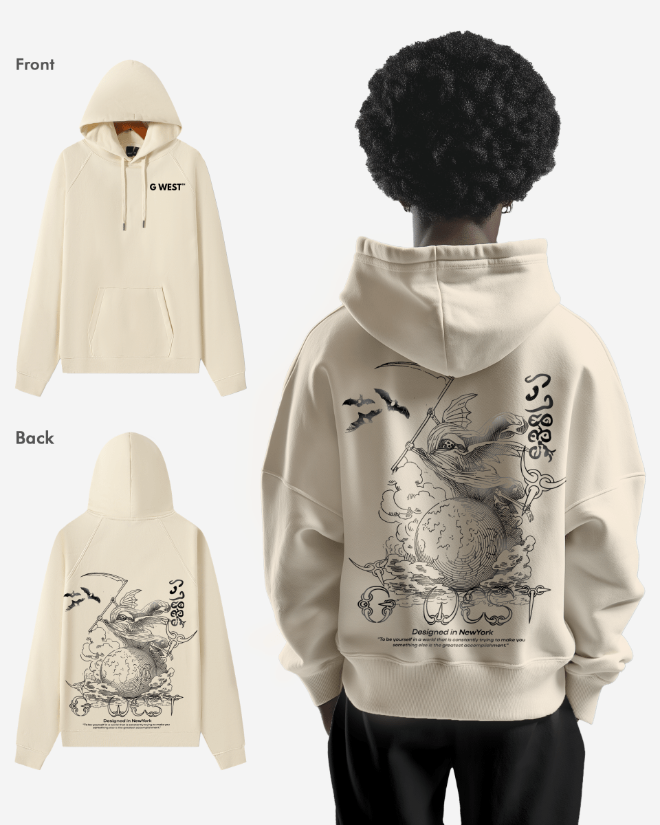 G West Reaper World Heavy Premium Oversize Hoodie