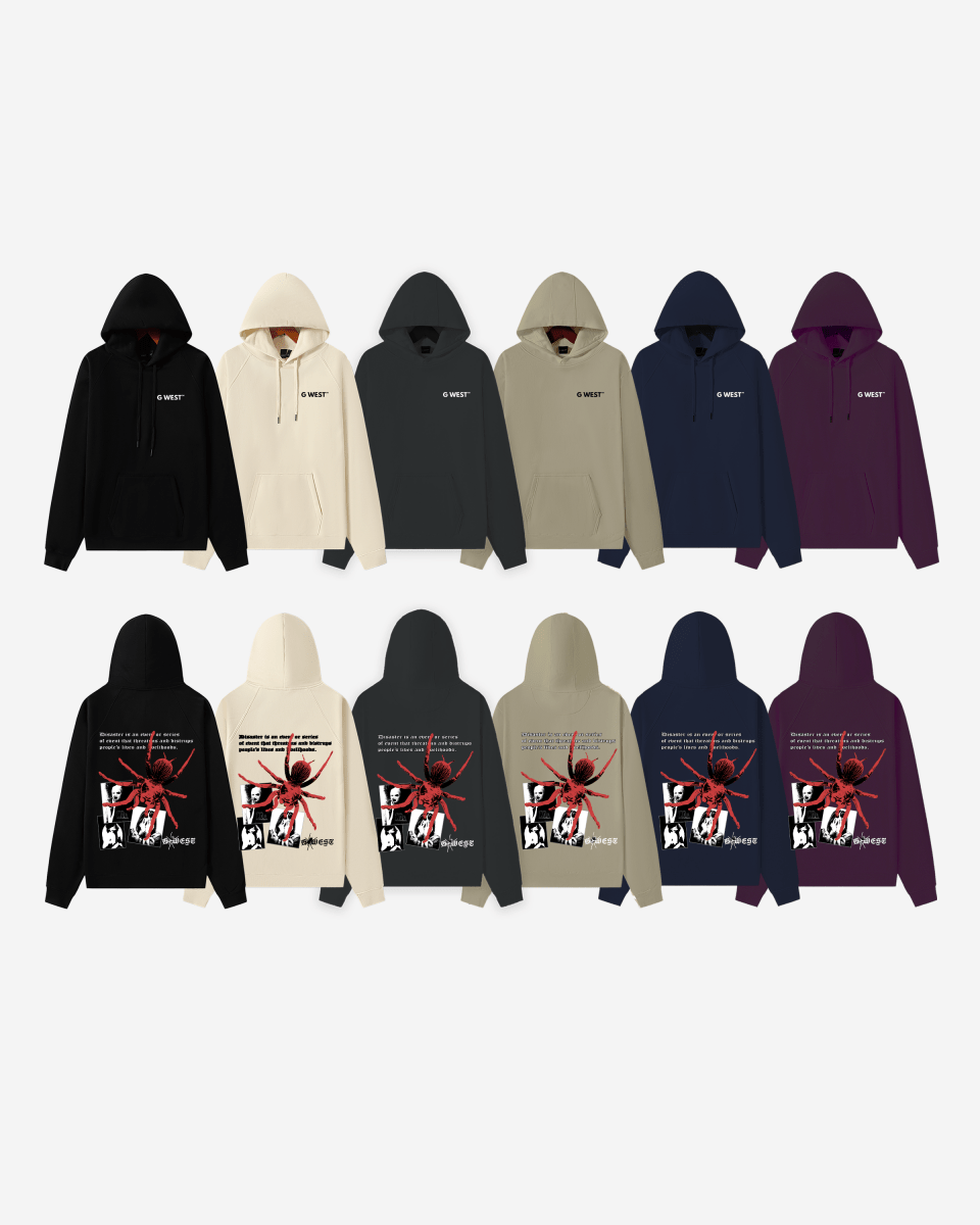 G West Red Spider Heavy Premium Hoodie