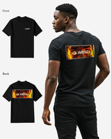 G West Regular Fit Flame Box Logo T Shirt
