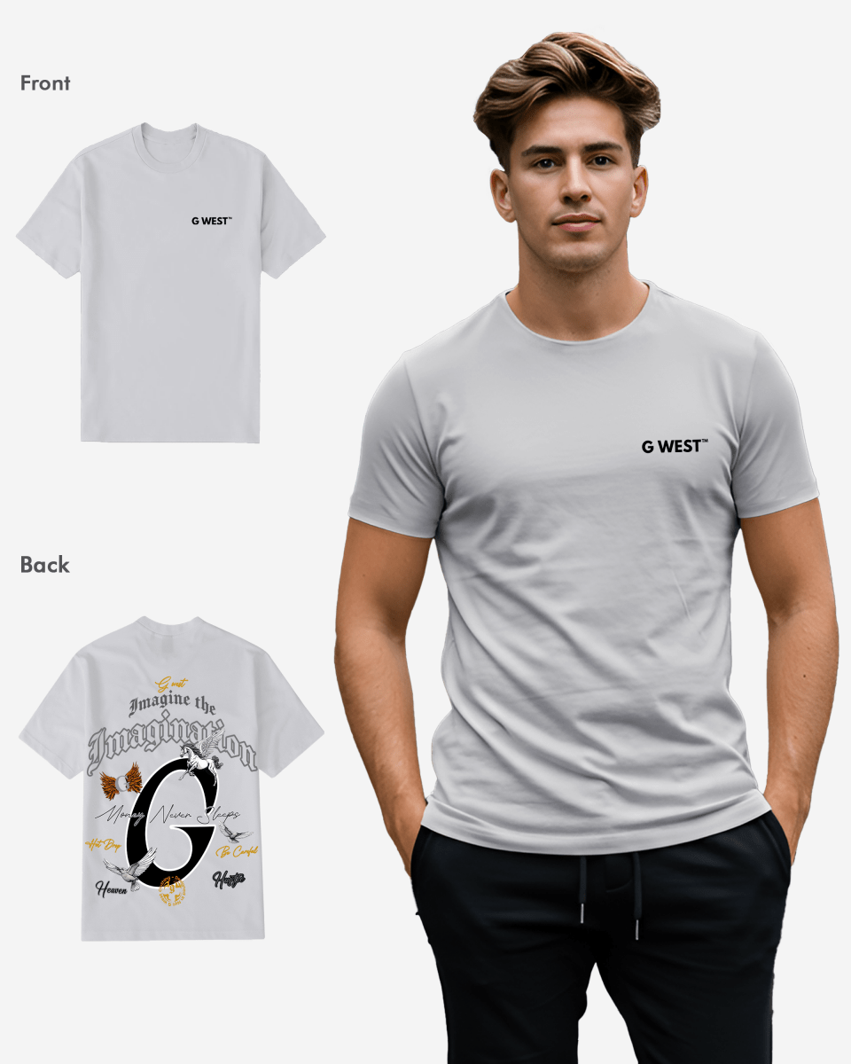 G West Regular Fit Money Never Sleeps T Shirt - Gwpbast5046 - 6 Colors