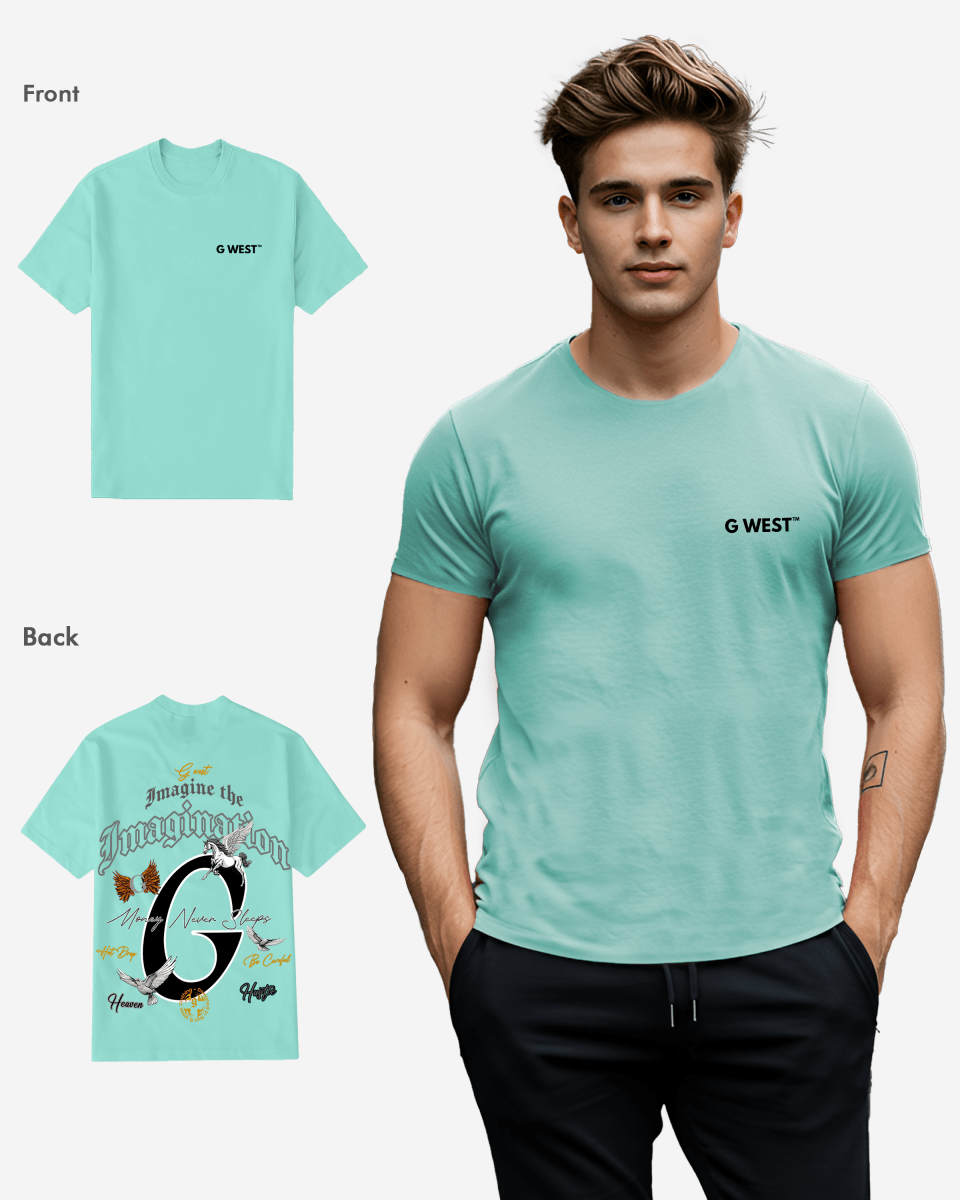 G West Regular Fit Money Never Sleeps T Shirt - Gwpbast5046 - 6 Colors