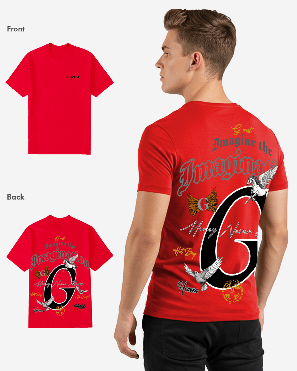 G West Regular Fit Money Never Sleeps T Shirt - Gwpbast5046 - 6 Colors
