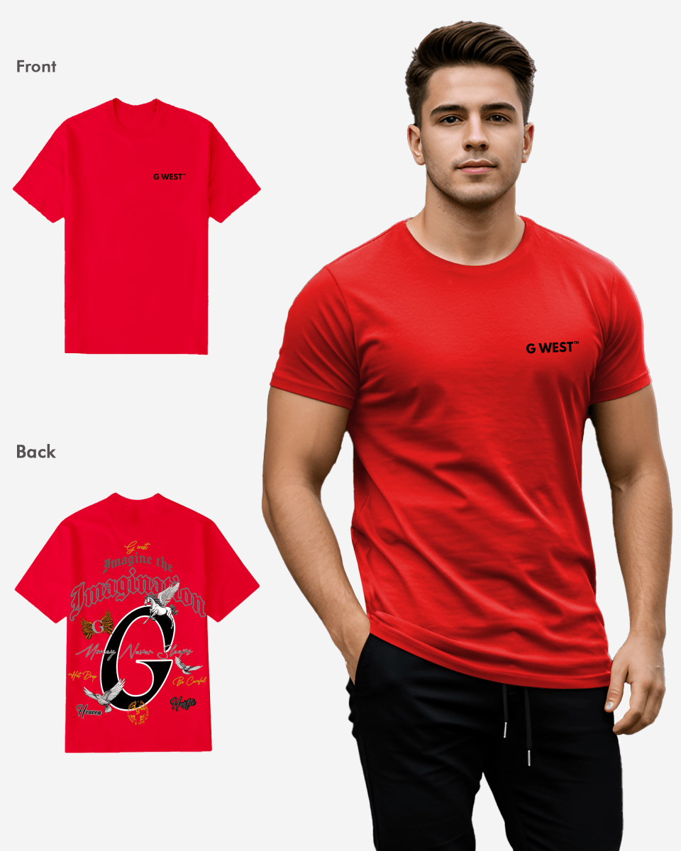 G West Regular Fit Money Never Sleeps T Shirt - Gwpbast5046 - 6 Colors