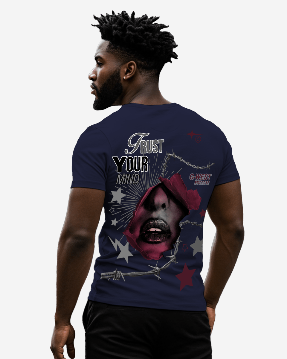 G West Regular Fit Trust Your Mind T Shirt - Gwpbast5047 - 6 Colors