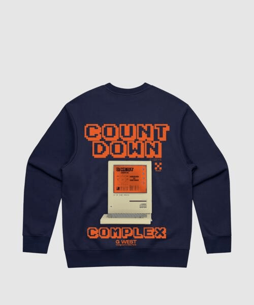 G West Retro Pc Heavy Premium Crewneck