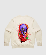 G West Rose Skull Heavy Premium Crewneck
