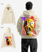 G West Screaming Yellow Face Oversize Hoodie