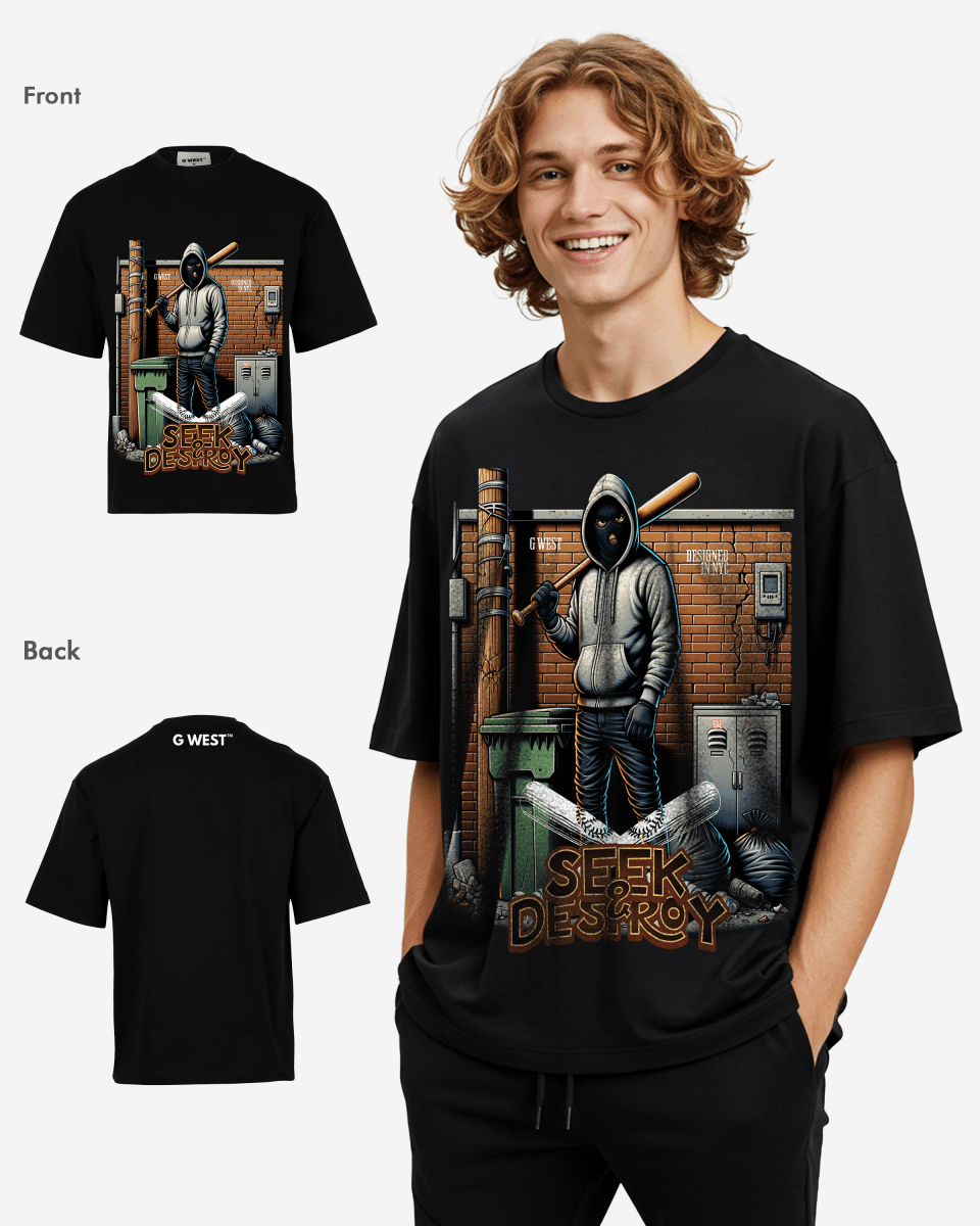 G-WEST SEEK & DESTROY OVERSIZED TEE