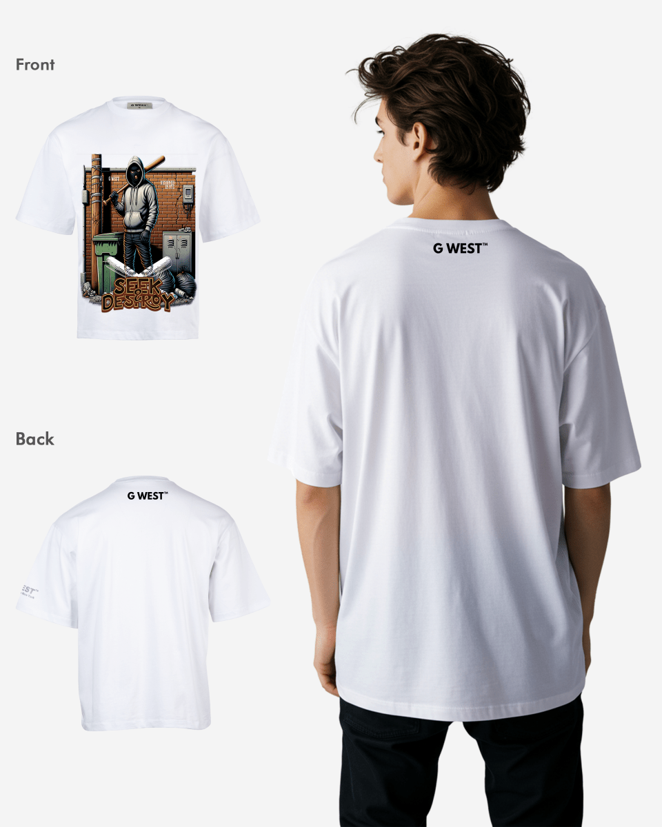 G-WEST SEEK & DESTROY OVERSIZED TEE