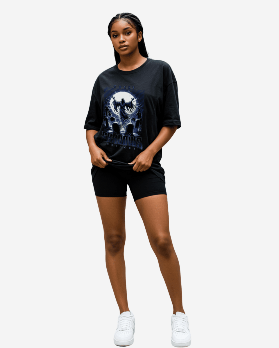 G West Shadows Ominous Oversized Women's T-Shirt