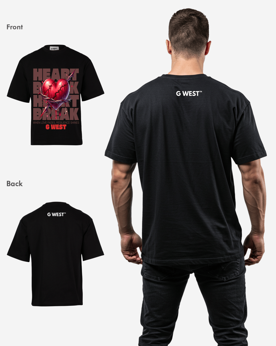 G-WEST SHATTERED LOVE OVERSIZED TEE
