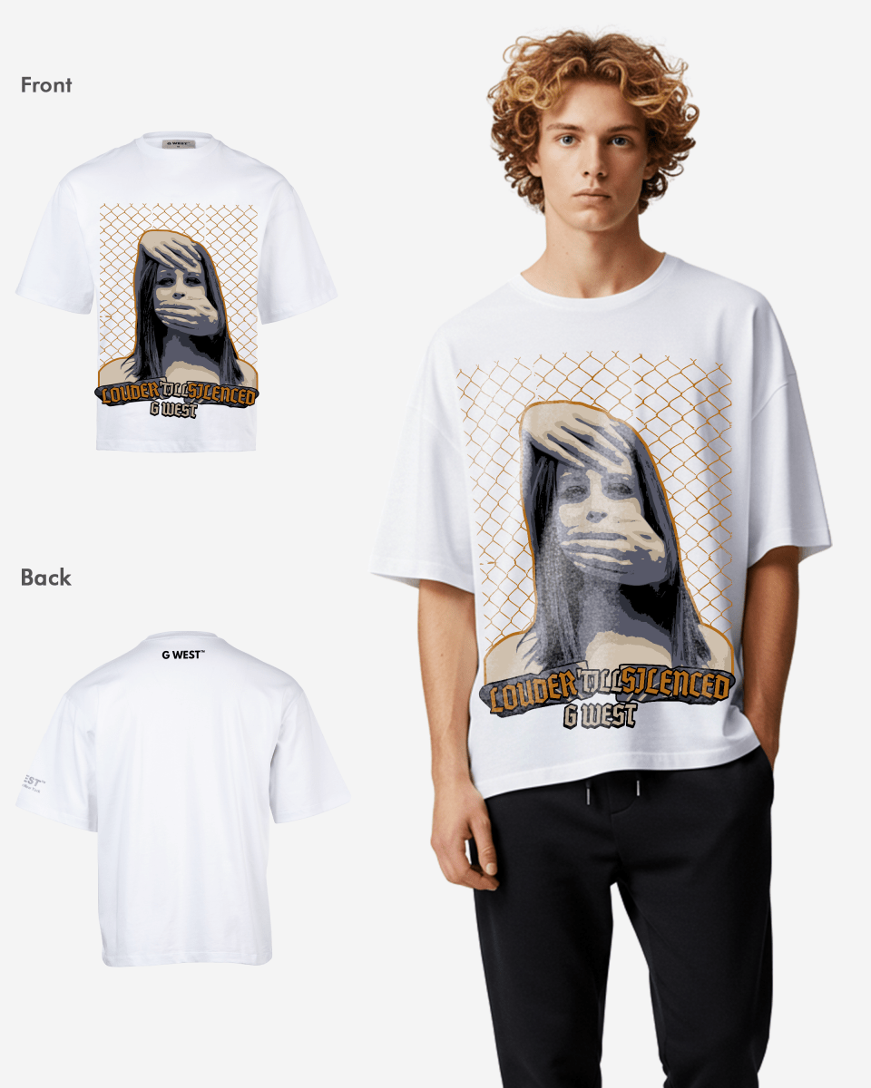G-WEST Silent Gaze Oversized Tee
