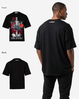 G WEST skeleton in bloom OVERSIZED TEE