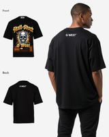G-WEST SKULL SHORK OVERSIZED TEE